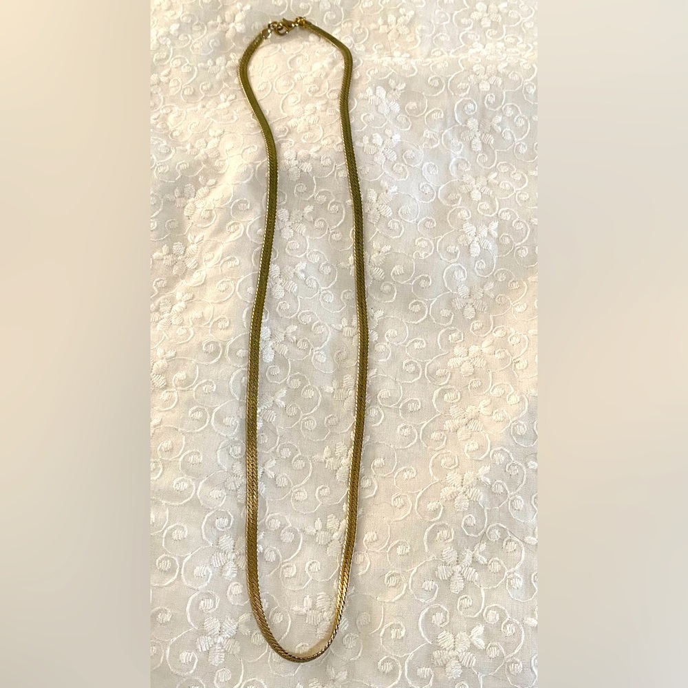 Premier Designs Flat Gold Snake Rope Chain, Beautiful Design so Unique!
